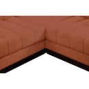 Meridian Quinn Cognac Chenille Fabric Modular Sectional IMAGE 17
