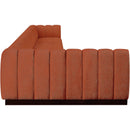 Meridian Quinn Cognac Chenille Fabric Modular Sectional IMAGE 7