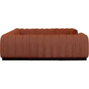 Meridian Quinn Cognac Chenille Fabric Modular Sectional IMAGE 7