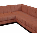 Meridian Quinn Cognac Chenille Fabric Modular Sectional IMAGE 9