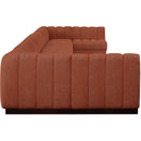 Meridian Quinn Cognac Chenille Fabric Modular Sectional IMAGE 7