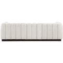 Meridian Quinn Cream Chenille Fabric Modular Sofa IMAGE 3