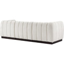 Meridian Quinn Cream Chenille Fabric Modular Sofa IMAGE 6