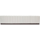 Meridian Quinn Cream Chenille Fabric Modular Sofa IMAGE 3