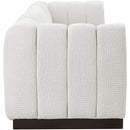 Meridian Quinn Cream Chenille Fabric Modular Sofa IMAGE 7