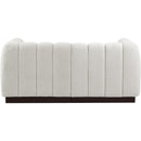 Meridian Quinn Cream Chenille Fabric Modular Sofa IMAGE 3