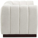 Meridian Quinn Cream Chenille Fabric Modular Sofa IMAGE 7