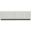 Meridian Quinn Cream Chenille Fabric Modular Sofa IMAGE 3