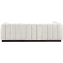 Meridian Quinn Cream Chenille Fabric Modular Sectional IMAGE 3