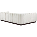 Meridian Quinn Cream Chenille Fabric Modular Sectional IMAGE 6
