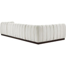 Meridian Quinn Cream Chenille Fabric Modular Sectional IMAGE 6