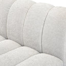 Meridian Quinn Cream Chenille Fabric Modular Sectional IMAGE 7