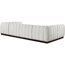 Meridian Quinn Cream Chenille Fabric Modular Sectional IMAGE 6