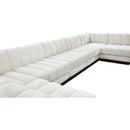 Meridian Quinn Cream Chenille Fabric Modular Sectional IMAGE 18