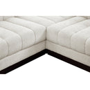 Meridian Quinn Cream Chenille Fabric Modular Sectional IMAGE 19