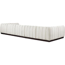 Meridian Quinn Cream Chenille Fabric Modular Sectional IMAGE 6