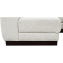 Meridian Quinn Cream Chenille Fabric Modular Sectional IMAGE 12