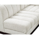 Meridian Quinn Cream Chenille Fabric Modular Sectional IMAGE 14