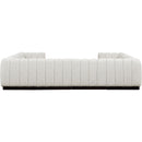 Meridian Quinn Cream Chenille Fabric Modular Sectional IMAGE 3