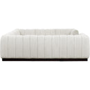 Meridian Quinn Cream Chenille Fabric Modular Sectional IMAGE 7