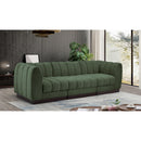 Meridian Quinn Green Chenille Fabric Modular Sofa IMAGE 2