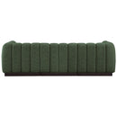 Meridian Quinn Green Chenille Fabric Modular Sofa IMAGE 3