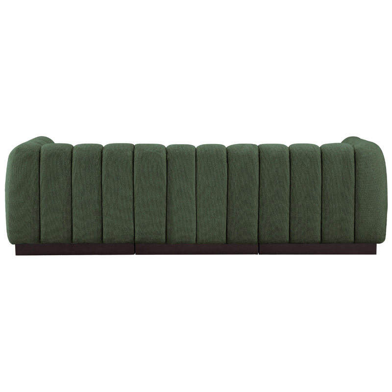 Meridian Quinn Green Chenille Fabric Modular Sofa IMAGE 3