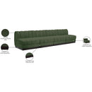 Meridian Quinn Green Chenille Fabric Modular Sofa IMAGE 11