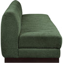 Meridian Quinn Green Chenille Fabric Modular Sofa IMAGE 7