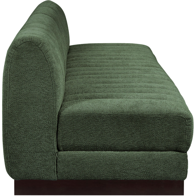 Meridian Quinn Green Chenille Fabric Modular Sofa IMAGE 7