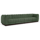 Meridian Quinn Green Chenille Fabric Modular Sofa IMAGE 10