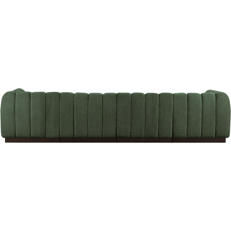 Meridian Quinn Green Chenille Fabric Modular Sofa IMAGE 3