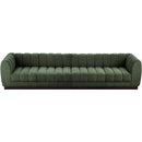 Meridian Quinn Green Chenille Fabric Modular Sofa IMAGE 5