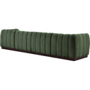 Meridian Quinn Green Chenille Fabric Modular Sofa IMAGE 6