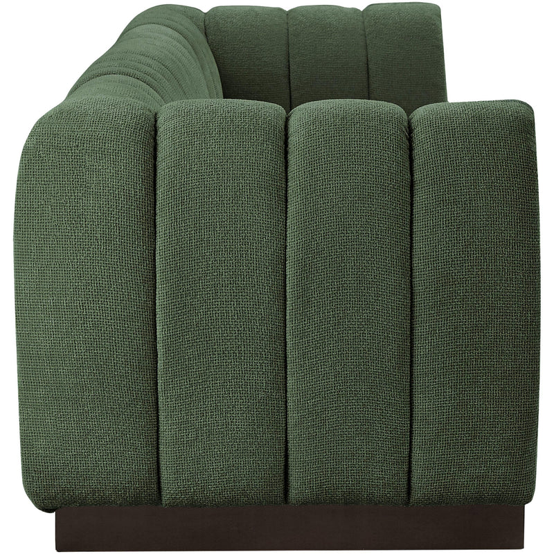 Meridian Quinn Green Chenille Fabric Modular Sofa IMAGE 7
