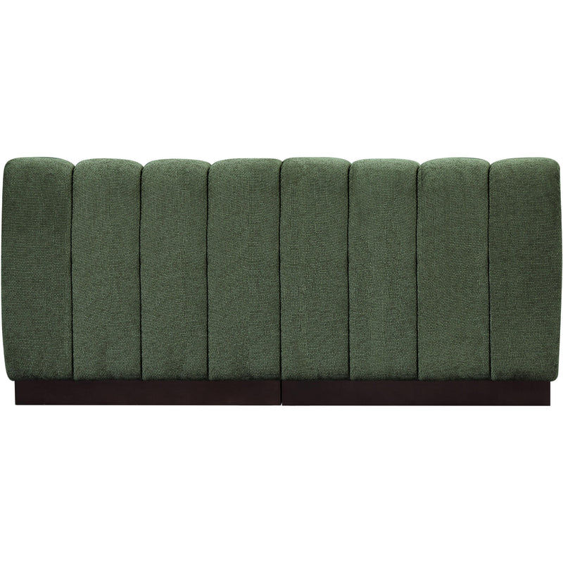 Meridian Quinn Green Chenille Fabric Modular Sofa IMAGE 3