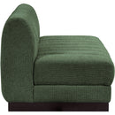 Meridian Quinn Green Chenille Fabric Modular Sofa IMAGE 7