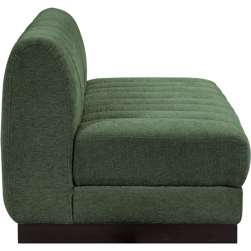 Meridian Quinn Green Chenille Fabric Modular Sofa IMAGE 7