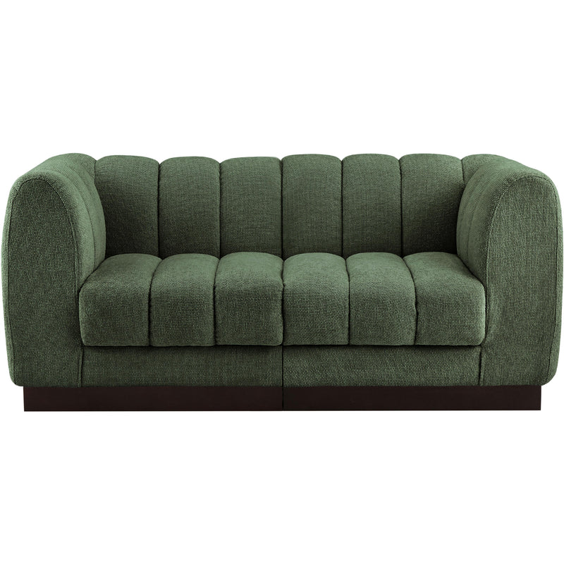 Meridian Quinn Green Chenille Fabric Modular Sofa IMAGE 4