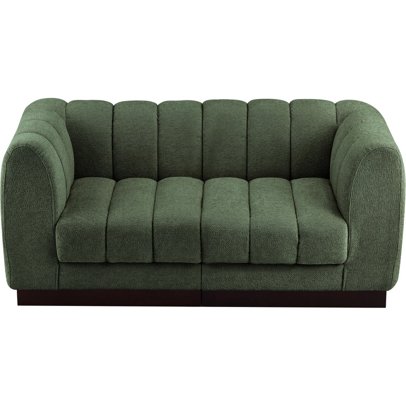 Meridian Quinn Green Chenille Fabric Modular Sofa IMAGE 5