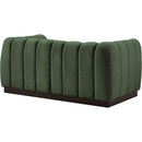 Meridian Quinn Green Chenille Fabric Modular Sofa IMAGE 6