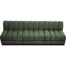 Meridian Quinn Green Chenille Fabric Modular Sofa IMAGE 5