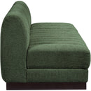 Meridian Quinn Green Chenille Fabric Modular Sofa IMAGE 7