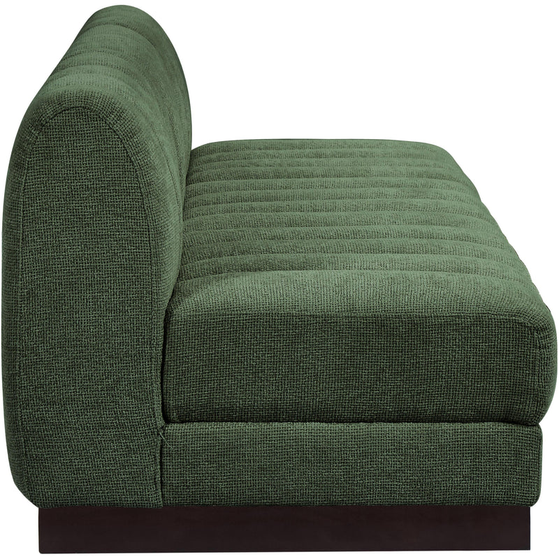 Meridian Quinn Green Chenille Fabric Modular Sofa IMAGE 7