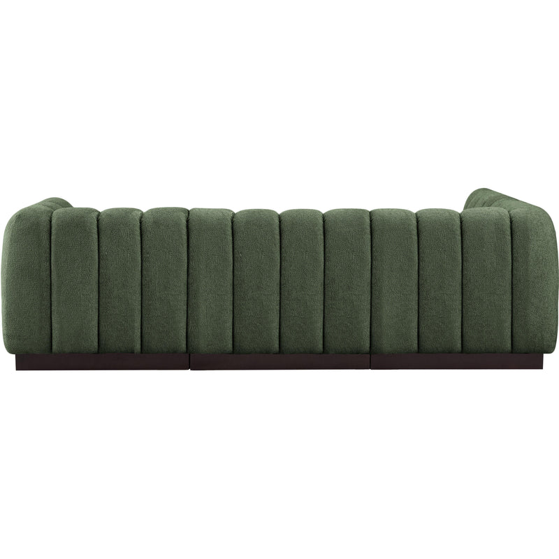 Meridian Quinn Green Chenille Fabric Modular Sectional IMAGE 3