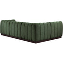 Meridian Quinn Green Chenille Fabric Modular Sectional IMAGE 6