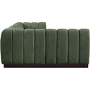Meridian Quinn Green Chenille Fabric Modular Sectional IMAGE 7
