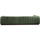 Meridian Quinn Green Chenille Fabric Modular Sectional IMAGE 3