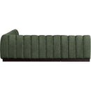 Meridian Quinn Green Chenille Fabric Modular Sectional IMAGE 6