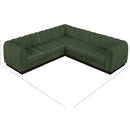Meridian Quinn Green Chenille Fabric Modular Sectional IMAGE 14